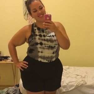 Lane Bryant Soft Black Shorts 14/16